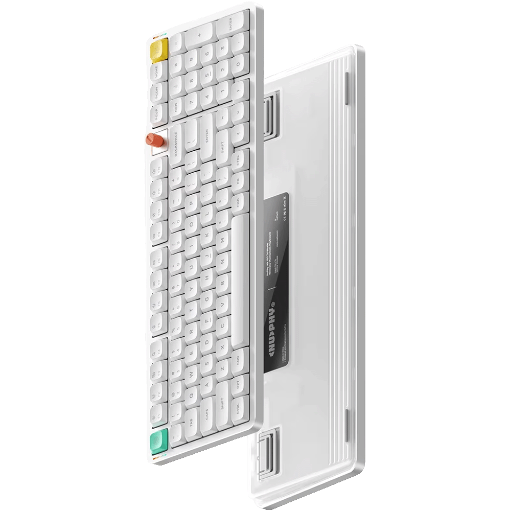 Клавиатура DigitalRazor Nuphy AIR100v3 Nova White Red Nano Switch, фото №3