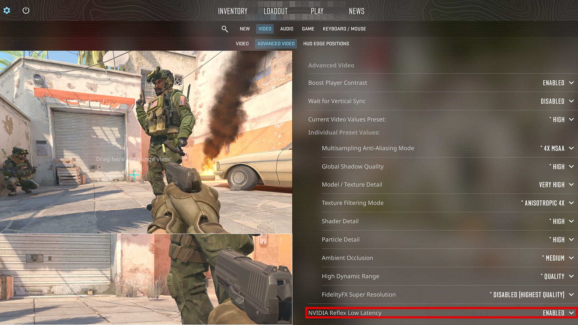 NVIDIA Reflex Counter-Strike 2