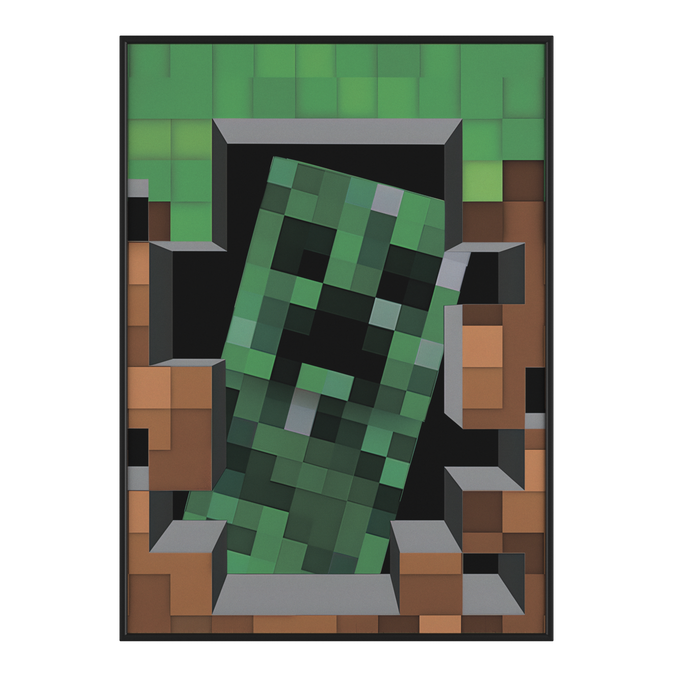 Постер DigitalRazor Minecraft Creeper, фото №1