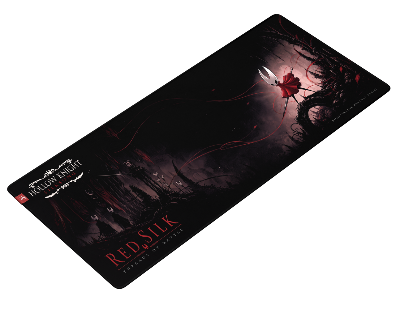 Коврик для мыши DigitalRazor DigitalRazor Hollow Knight Silksong Red Silk 90х40см, фото №1