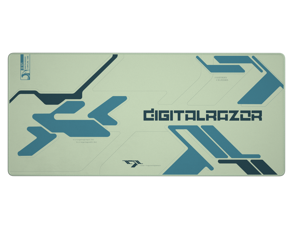 Branded White Blue 90x40см