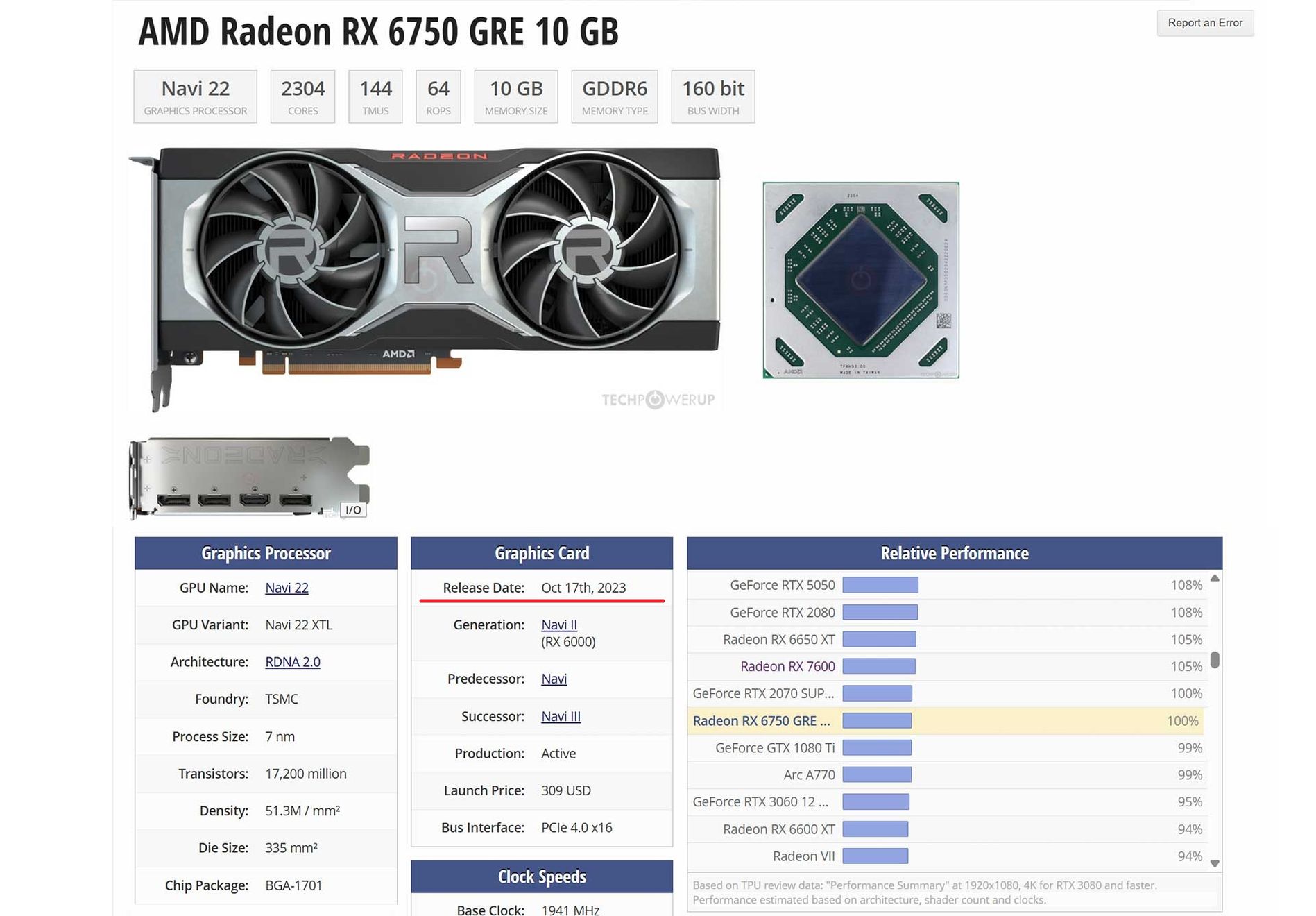 Radeon RX 6750 GRE