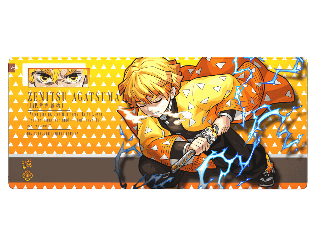 Коврик для мыши DigitalRazor Demon Slayer Zenitsu 90x40 см, фото №4