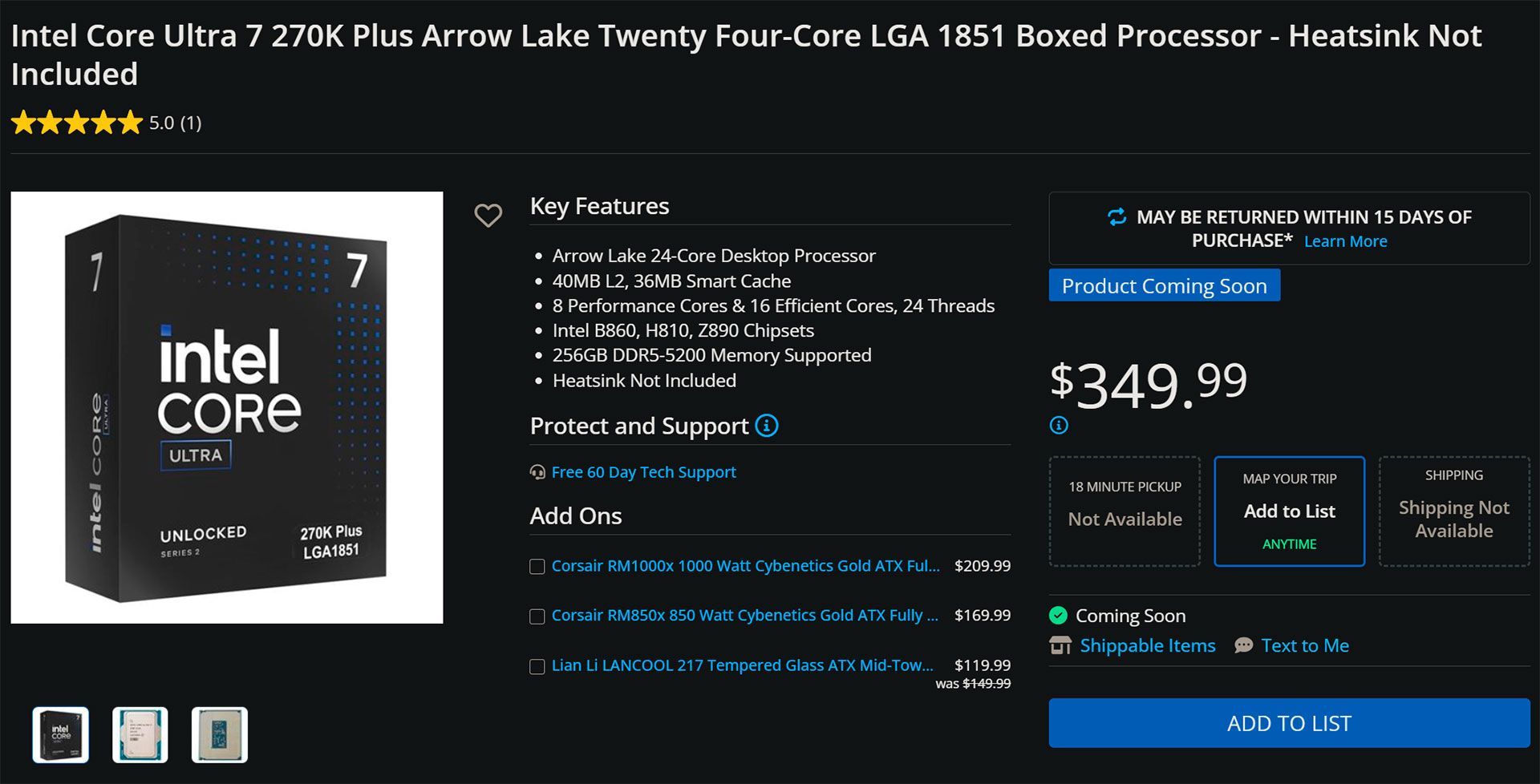 Core Ultra 200 Plus цены