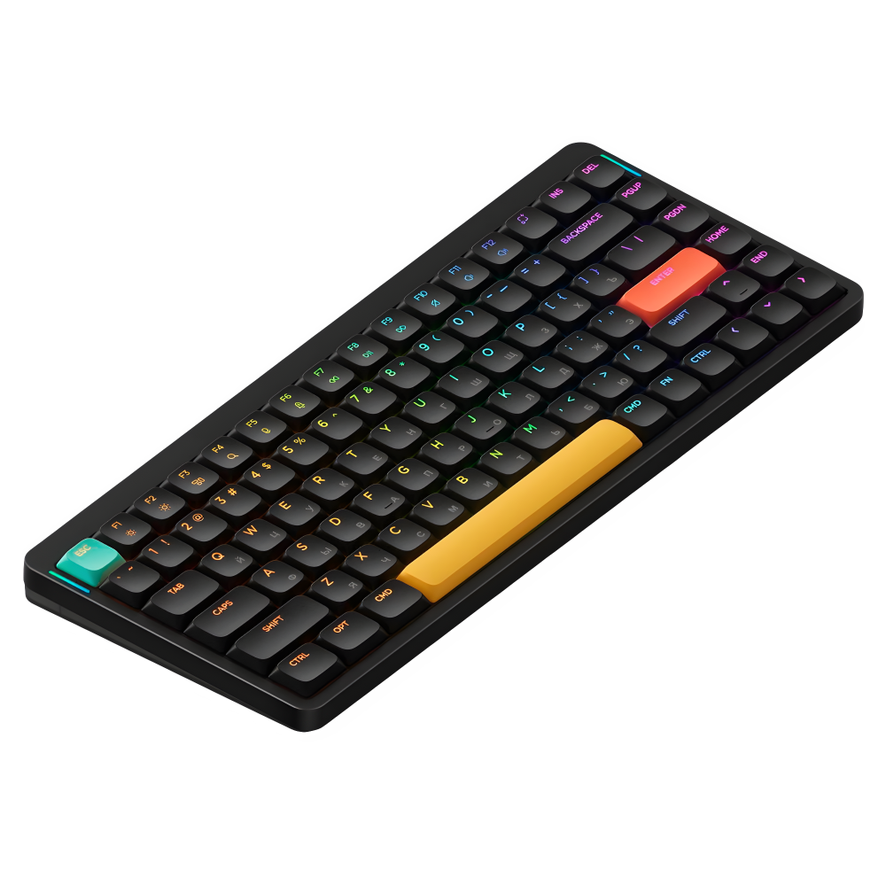 Клавиатура DigitalRazor Nuphy AIR75v2 Basalt Black Moss RU, фото №1