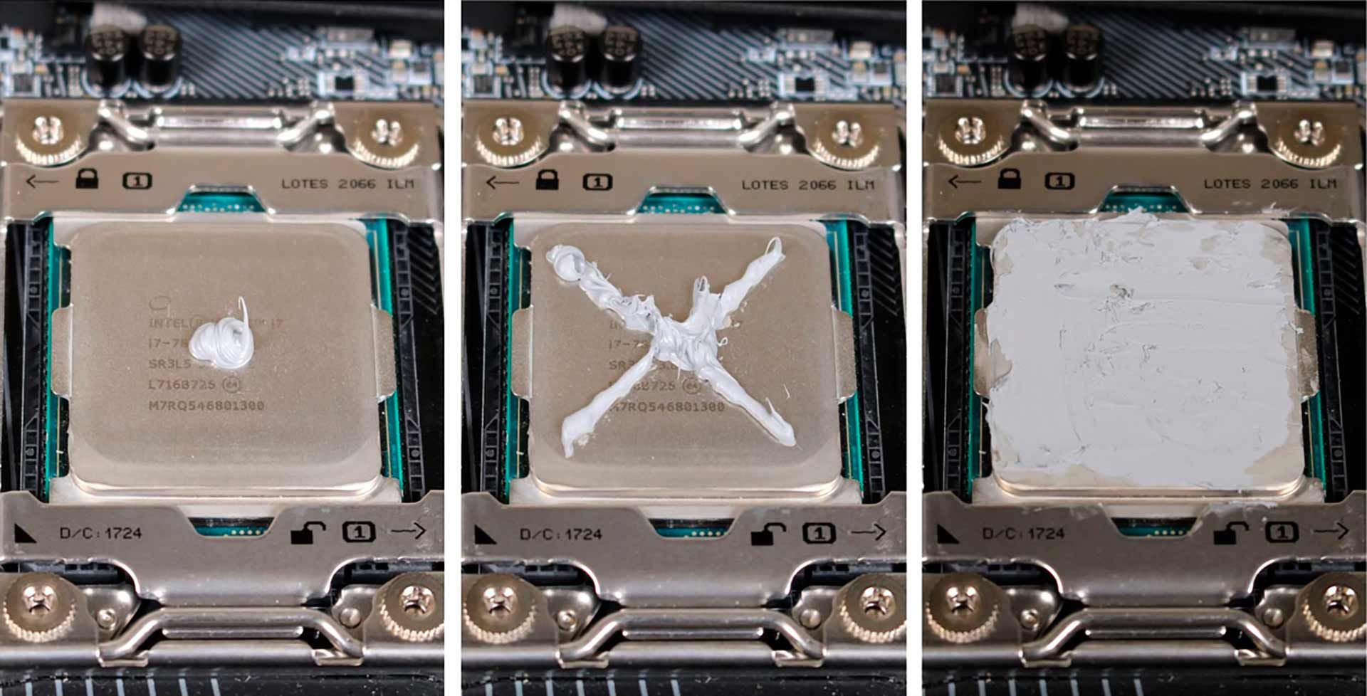 Способы нанесения термопасты