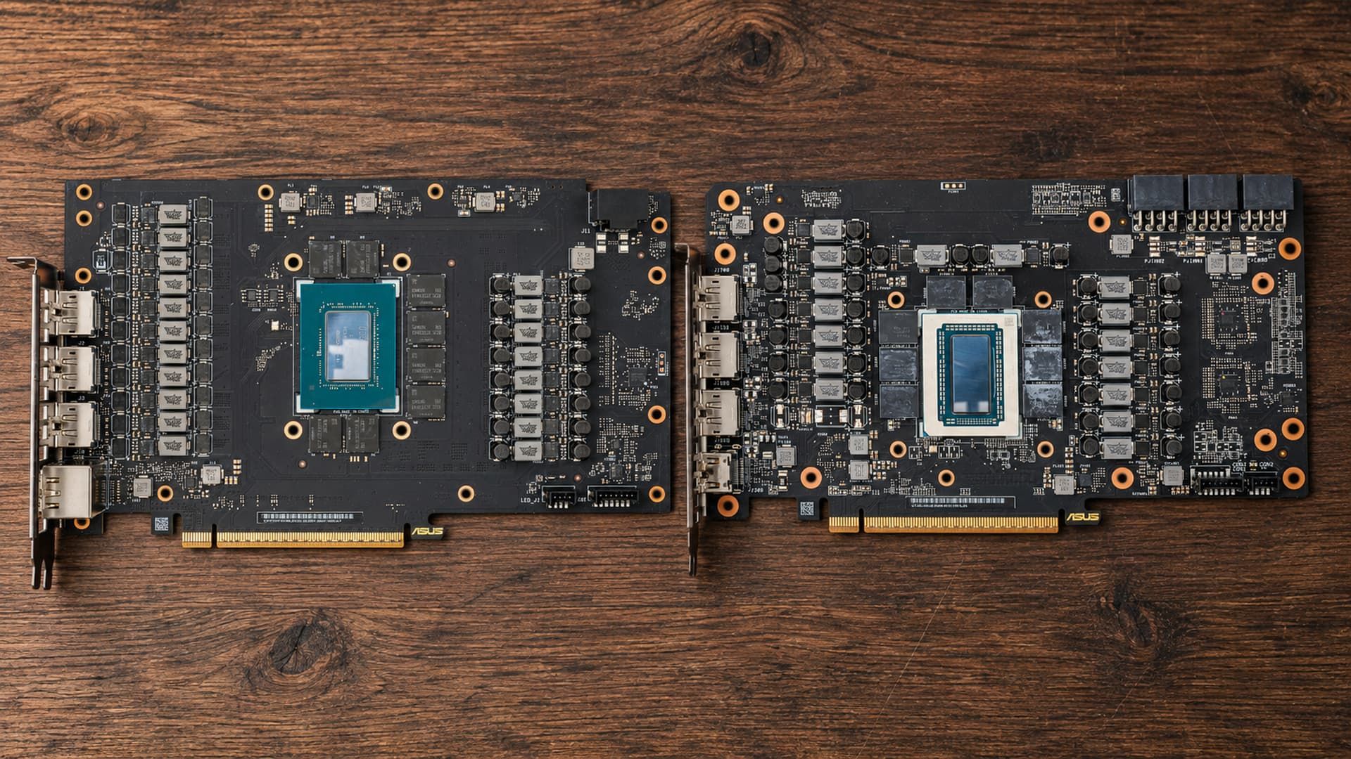 Разобранные RTX 5070 Ti и RX 9070 XT