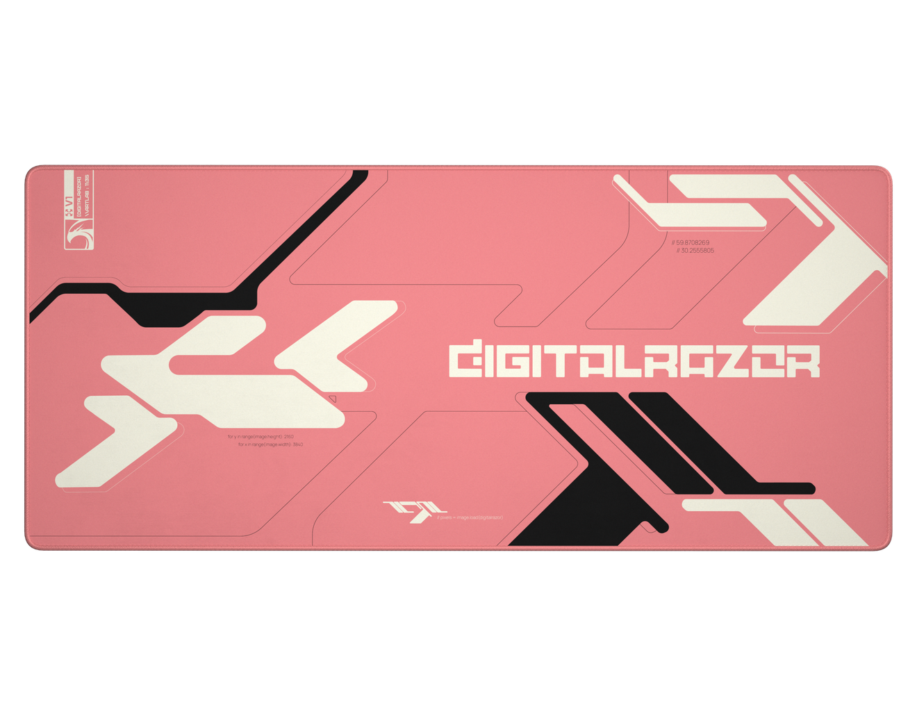 Коврик для мыши DigitalRazor Branded Pink 90x40см, фото №5