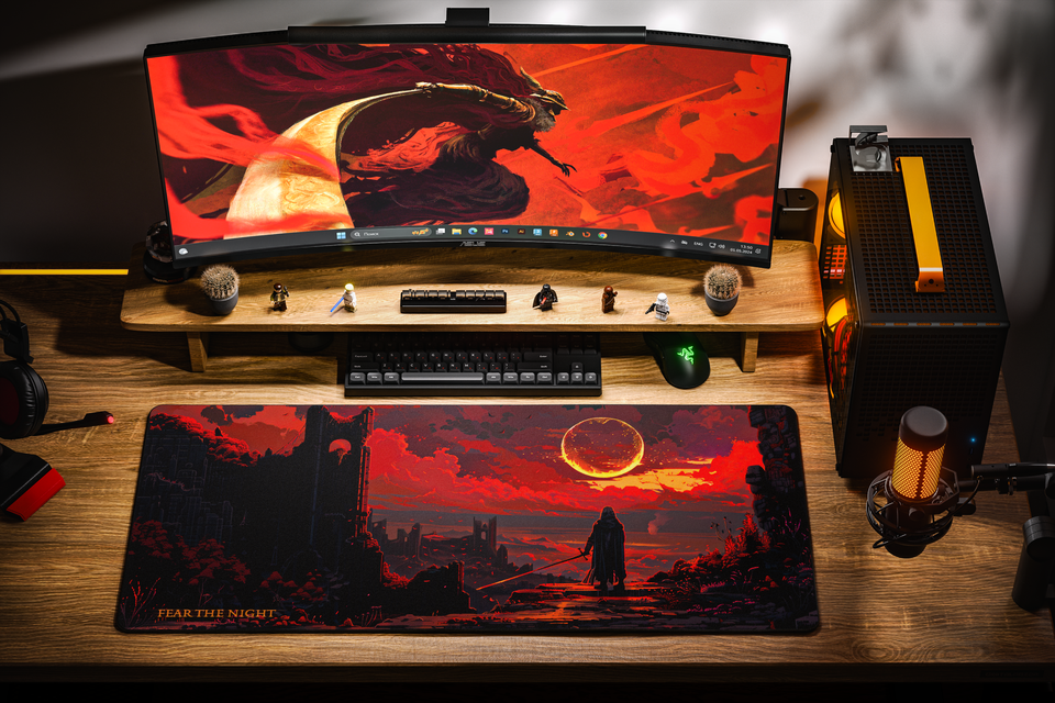 Elden Ring pixel Red 90x40см