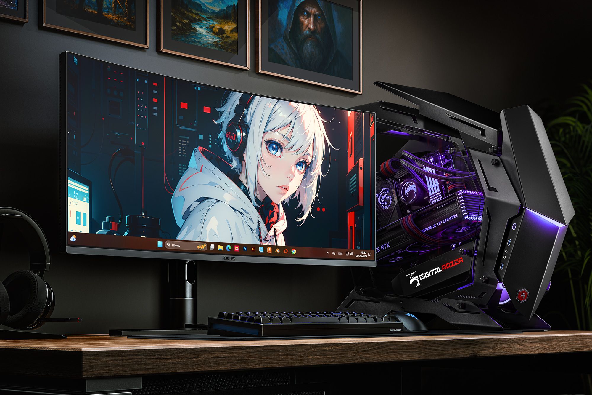 Черные игровые компьютеры