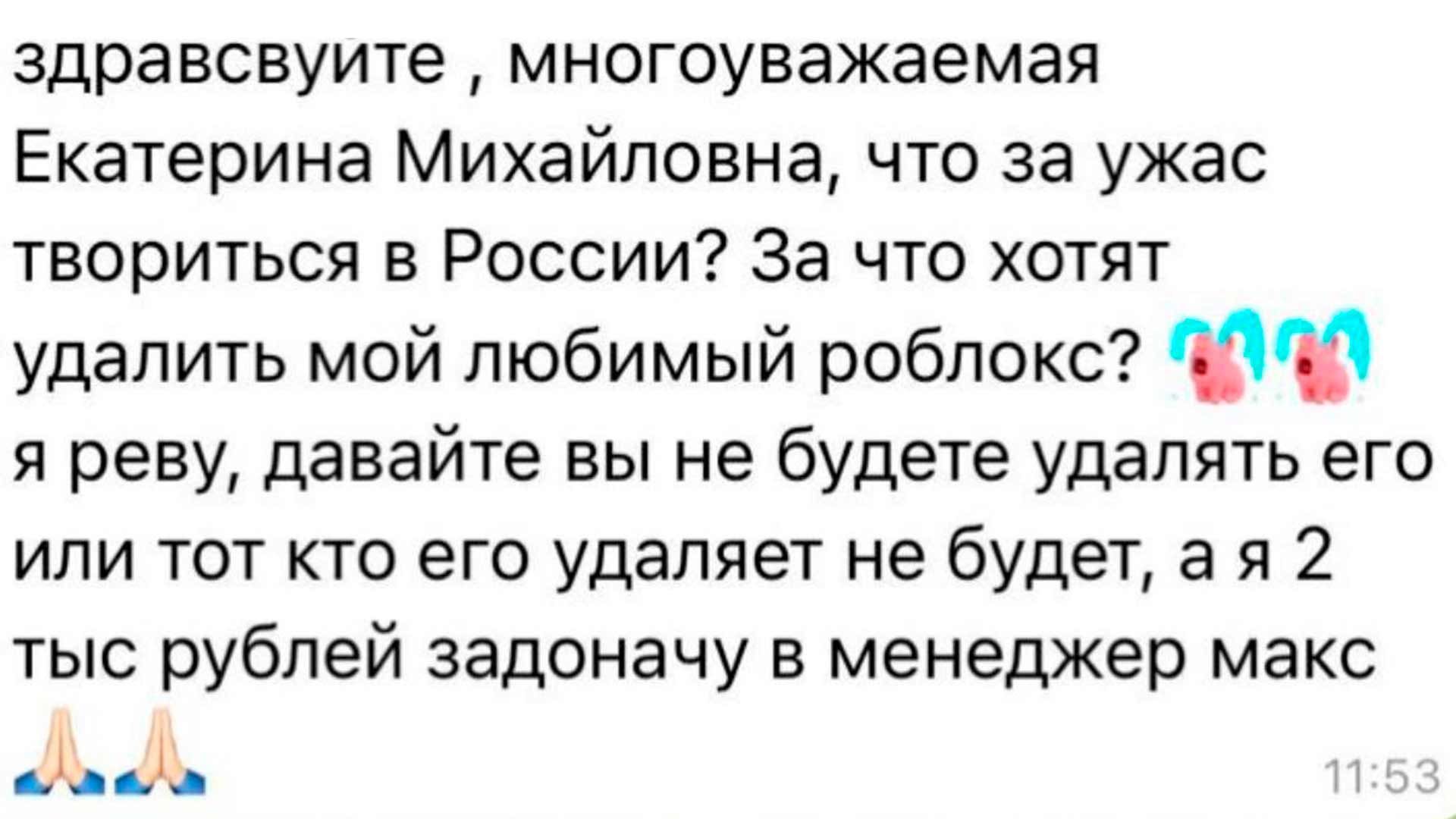 Roblox заблокирован