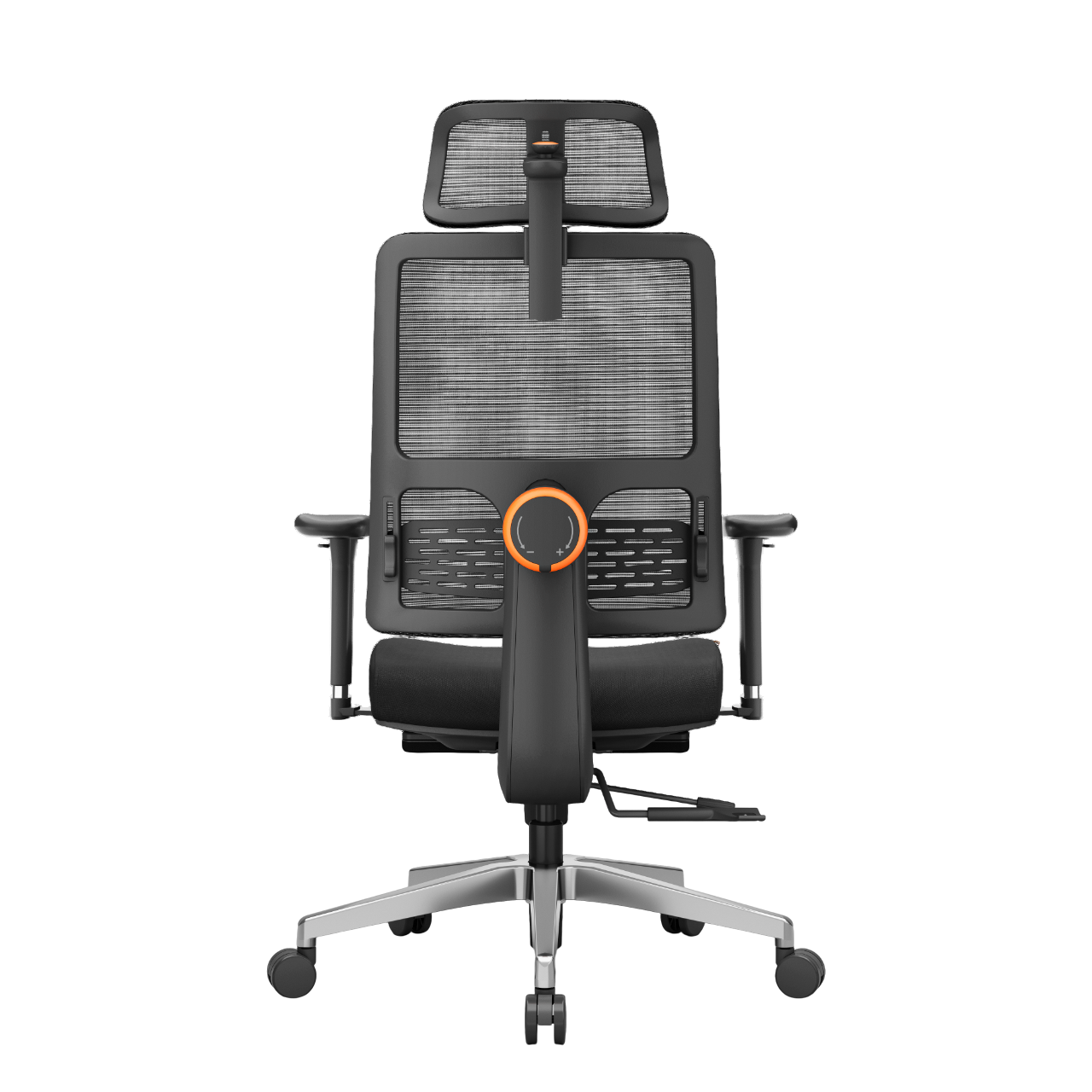 Кресло DigitalRazor FoxGear NETZ M Black, фото №6