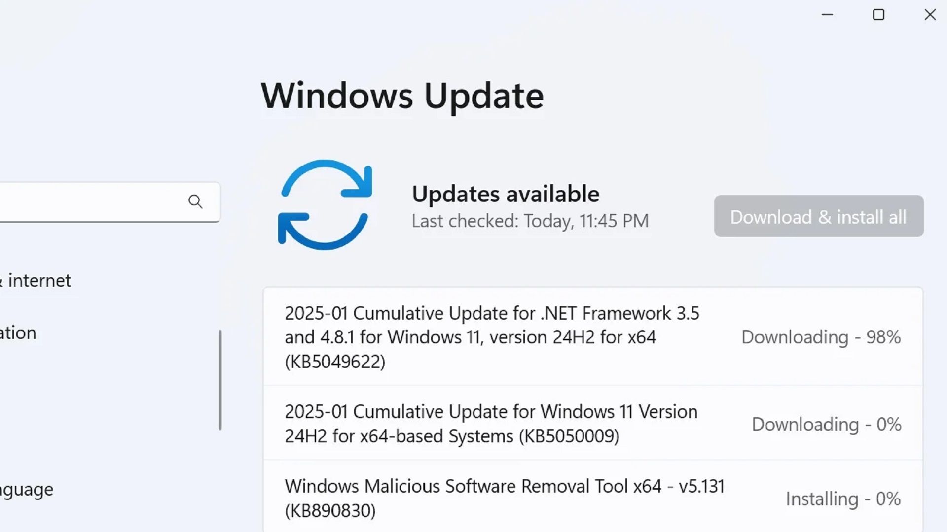 Обновление Windows