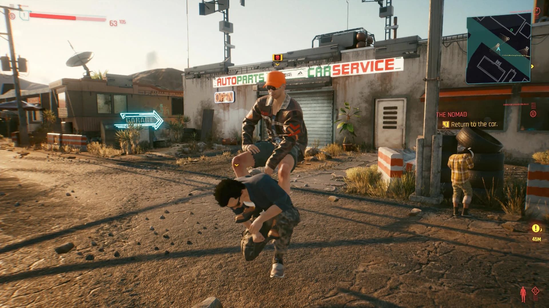 Скриншот Cyberpunk 2077 на релизе