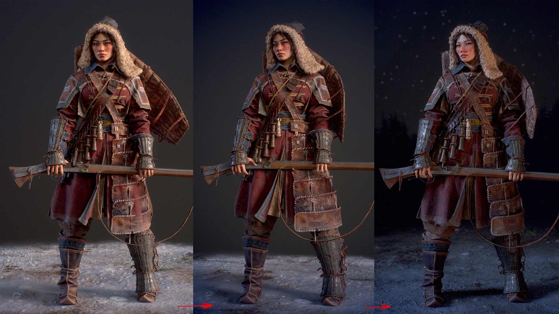 поза персонажа