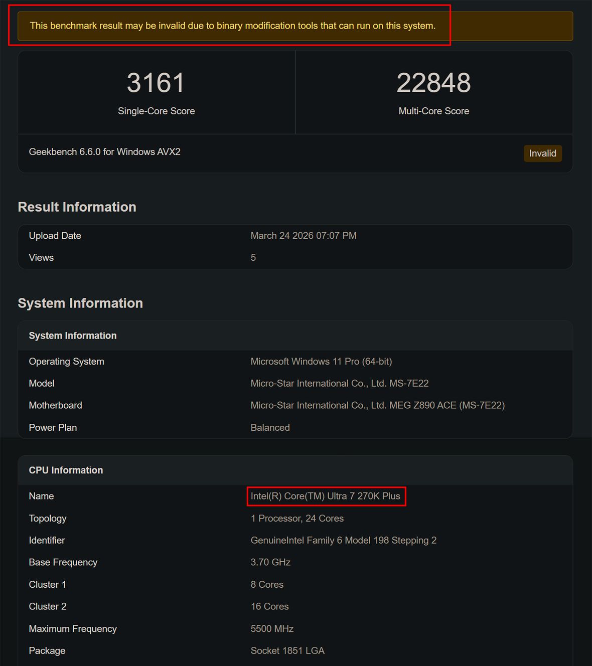 Intel Binary Optimization Tool