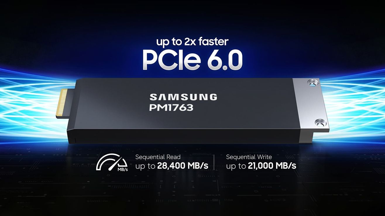 Samsung PM1763: 64 ТБ и PCIe 6.0 на 28,4 ГБ/с