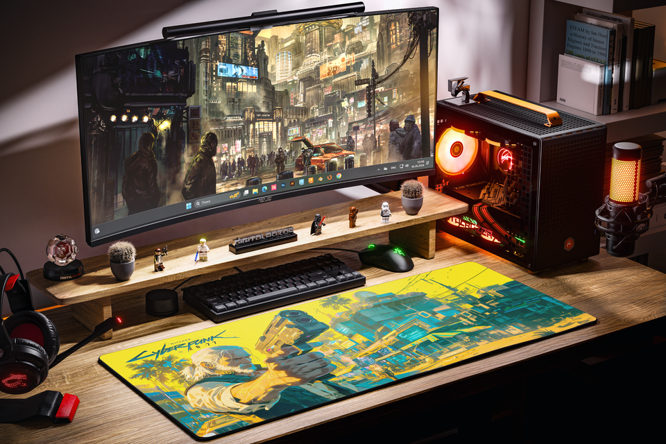 Cyberpunk Witcher 90x40см