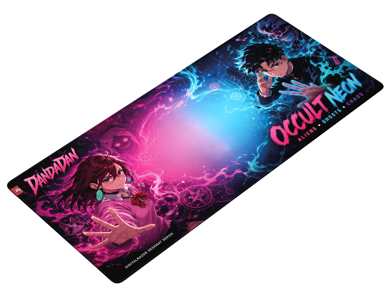 Коврик для мыши DigitalRazor DigitalRazor Dandadan Occult Neon 90х40см, фото №1