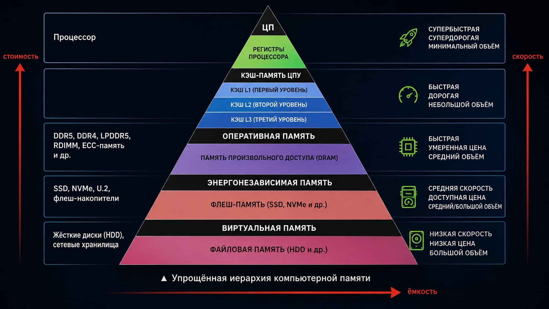 Иерархия памяти компьютера