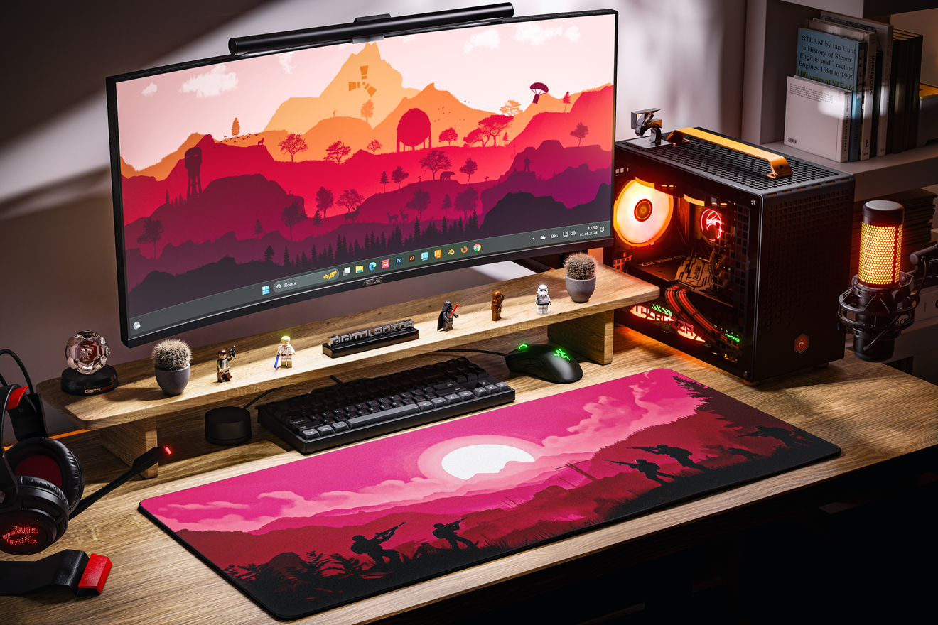 Коврик для мыши DigitalRazor RUST RED 80x30см, фото №4