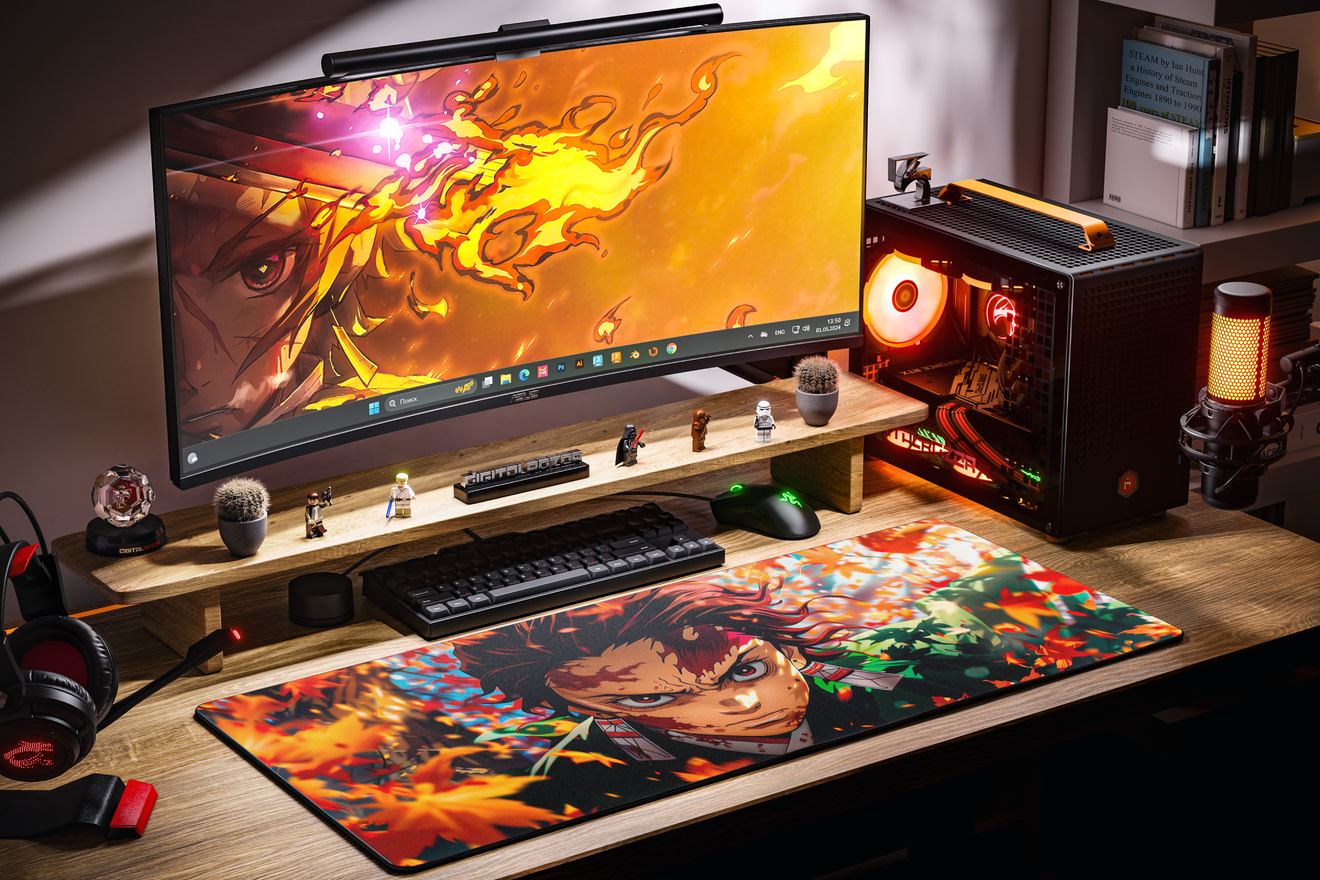 Коврик для мыши DigitalRazor Demon Slayer Tanjiro 90x40см, фото №4