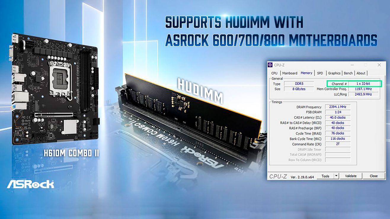 Бюджетная память DDR5 HUDIMM поможет геймерам обойти глобальный кризис DRAM