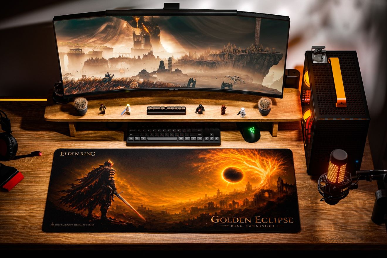 Коврик для мыши DigitalRazor DigitalRazor Elden Ring Golden Eclipse 90х40см, фото №2