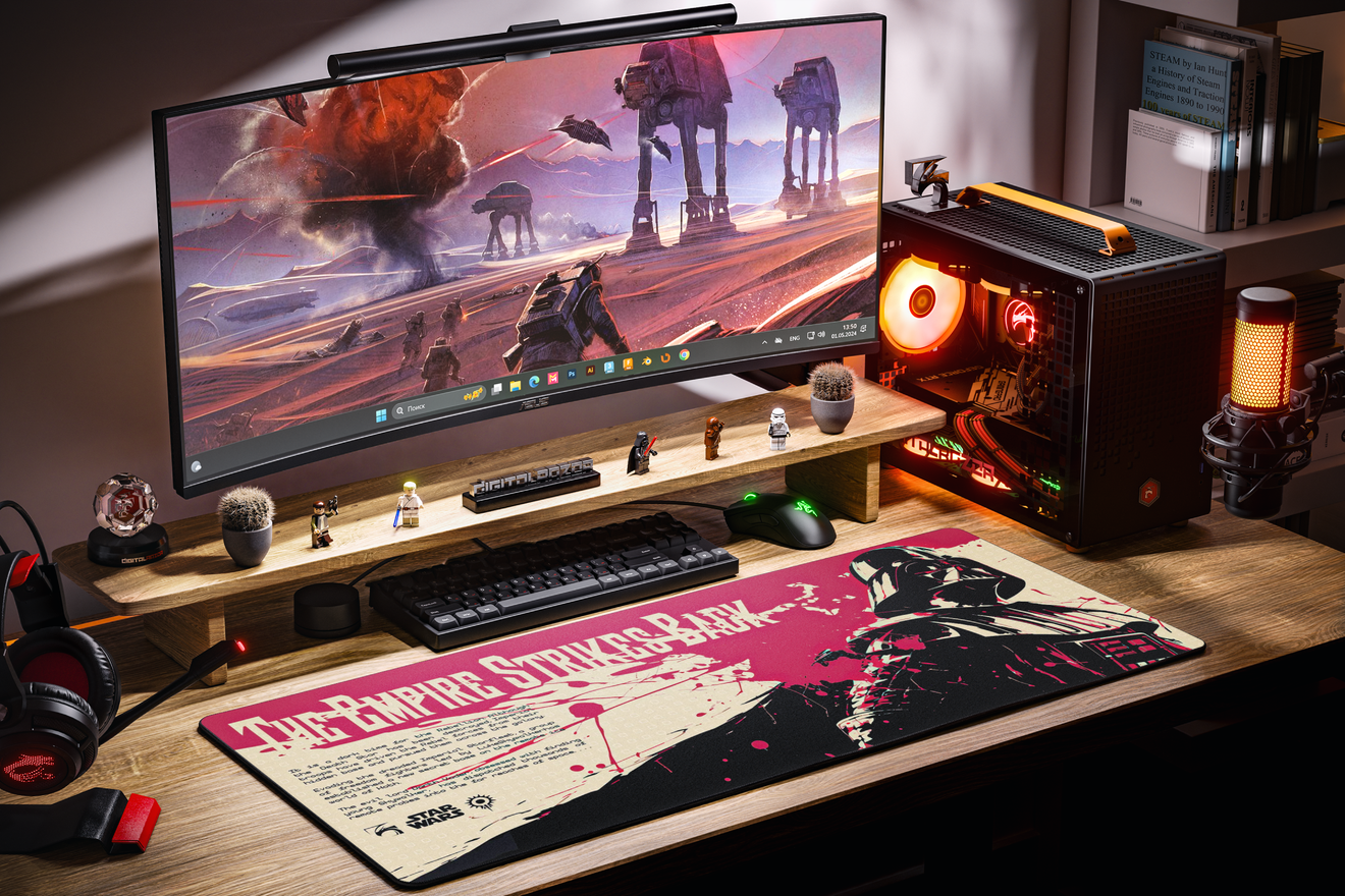 Коврик для мыши DigitalRazor Star Wars Red 90x40см, фото №4