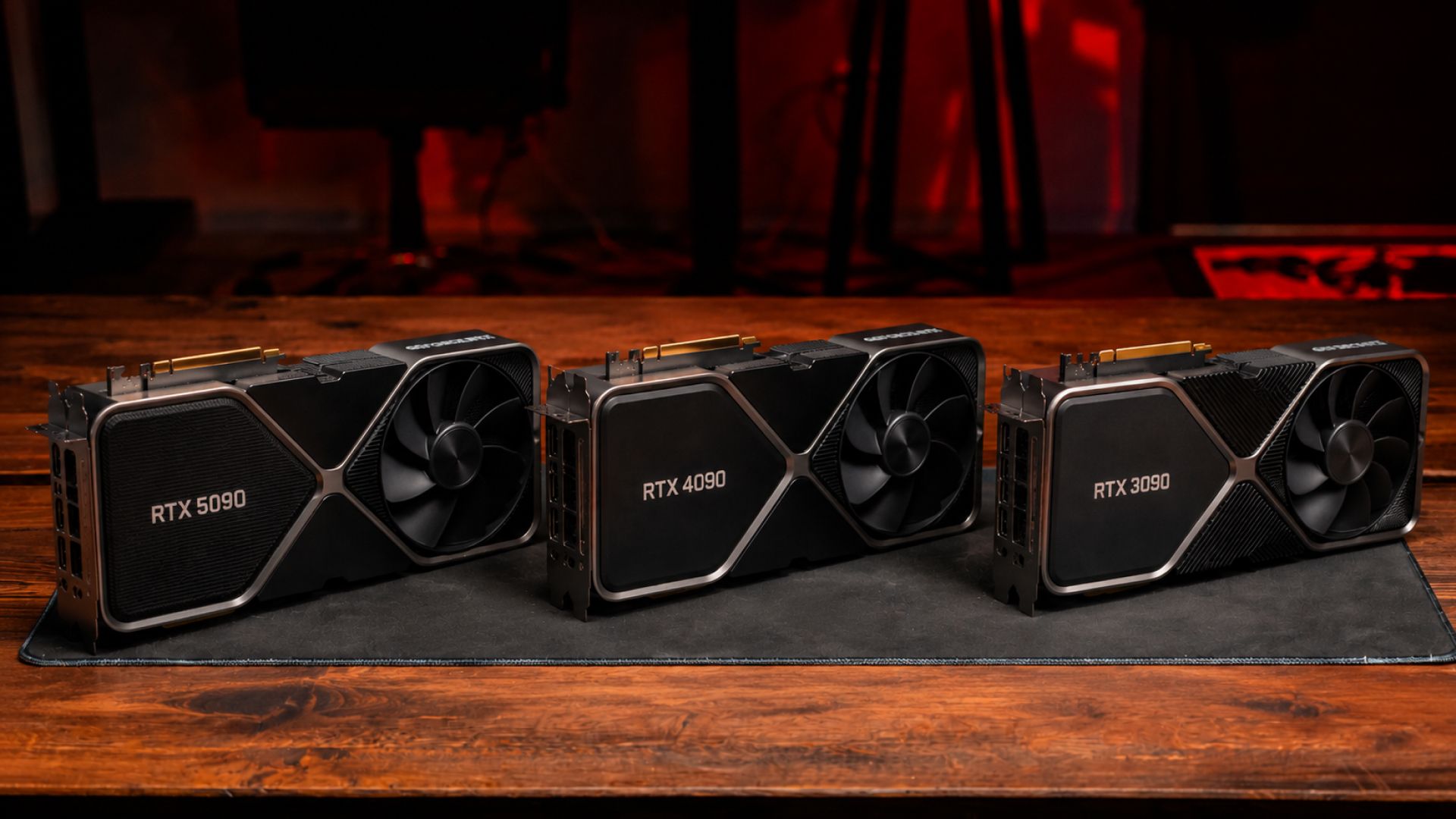 Видеокарты NVIDIA RTX 5090, RTX 4090, RTX 3090