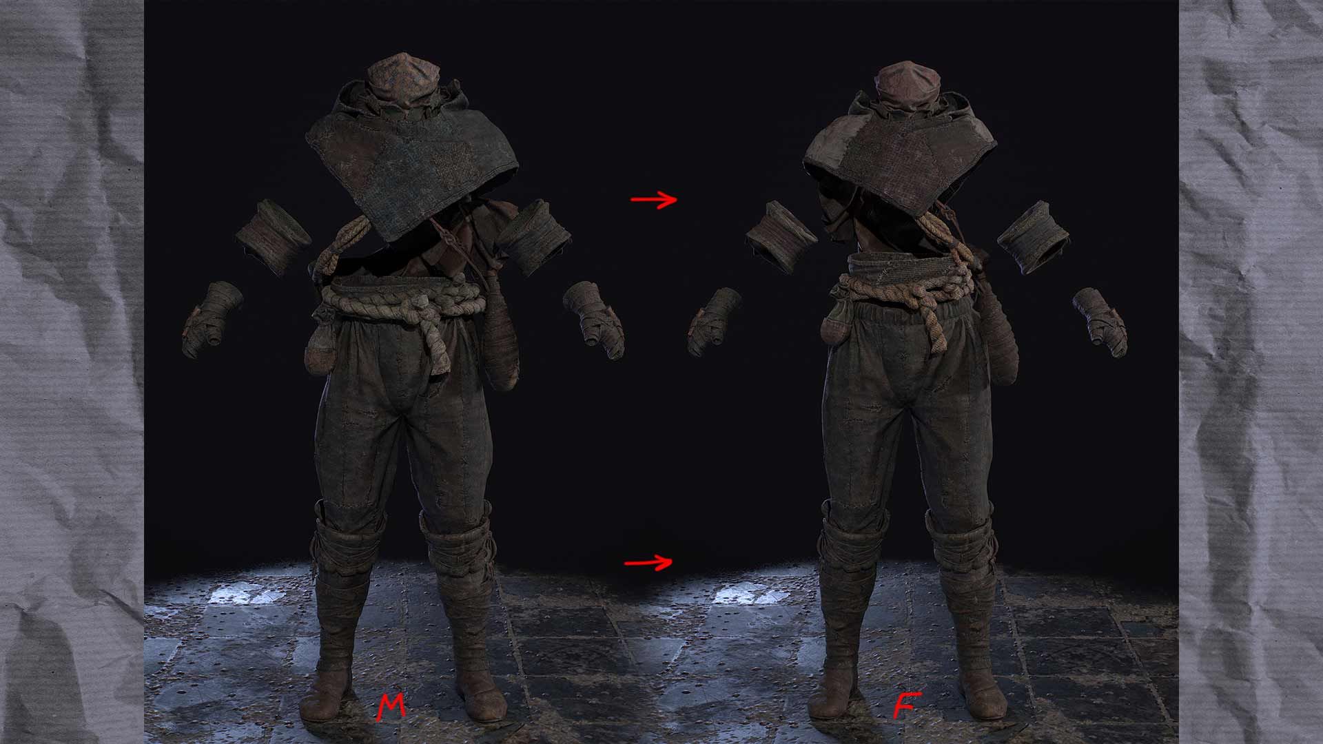 «Сжатие» мужской одежды до размеров женской