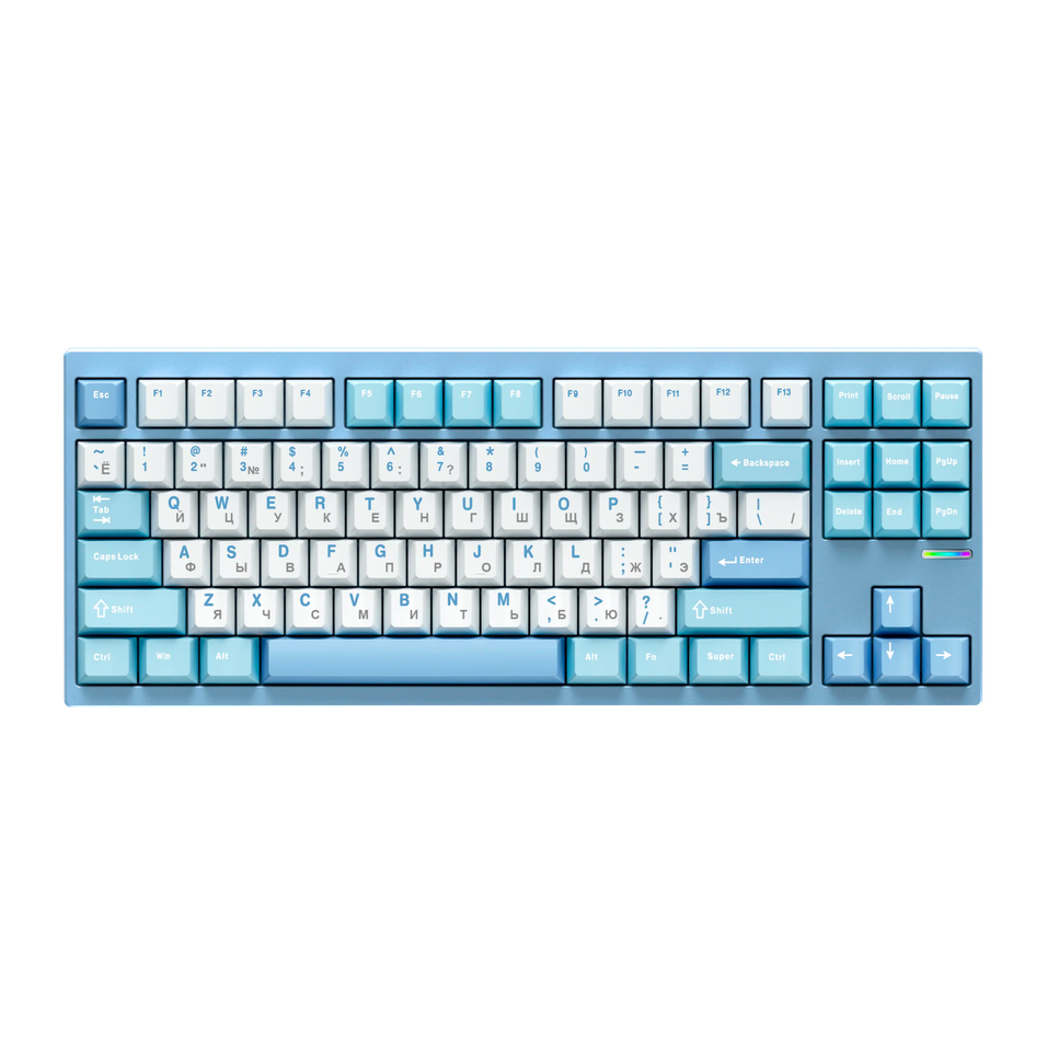 MCHOSE GX87 Huano Matcha Latte v2 RGB Blue Nano Spraying RU