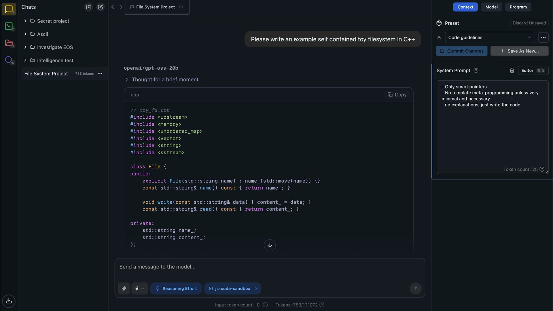 LM Studio Интерфейс