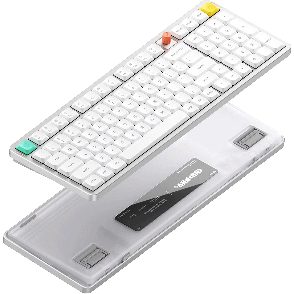Клавиатура DigitalRazor Nuphy AIR100v3 Nova White Red Nano Switch, фото №4