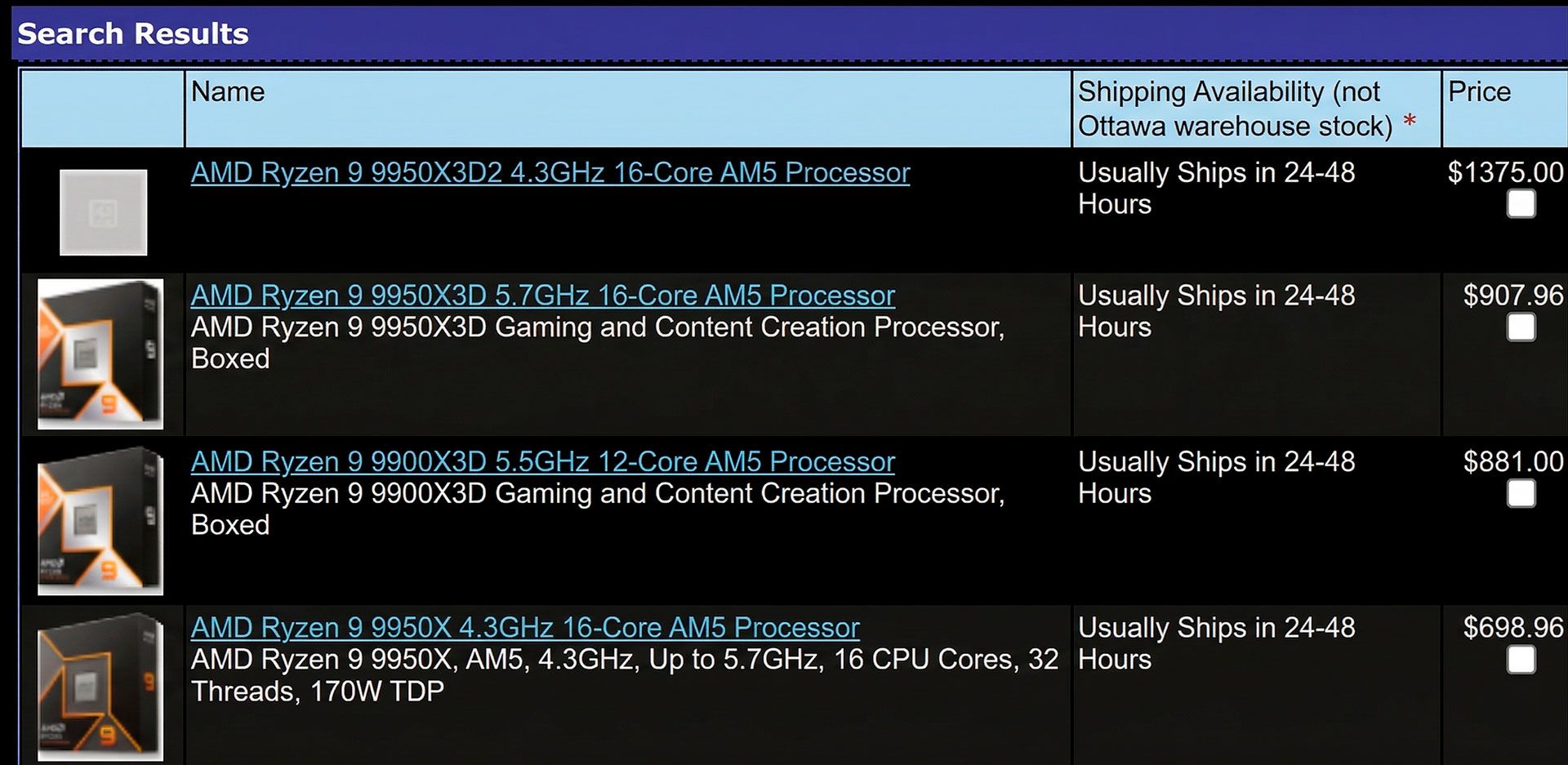 AMD Ryzen 9 9950X3D2 цена
