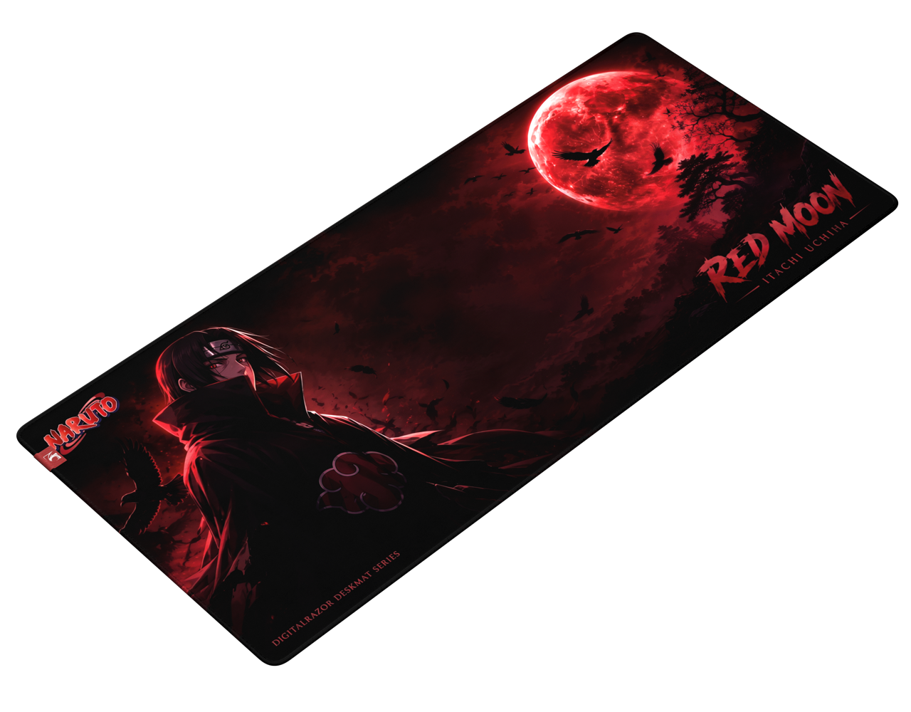 Коврик для мыши DigitalRazor DigitalRazor Itachi Red Moon 90х40см, фото №1