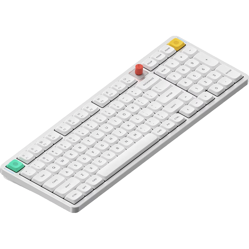 Клавиатура DigitalRazor Nuphy AIR100v3 Nova White Red Nano Switch, фото №1