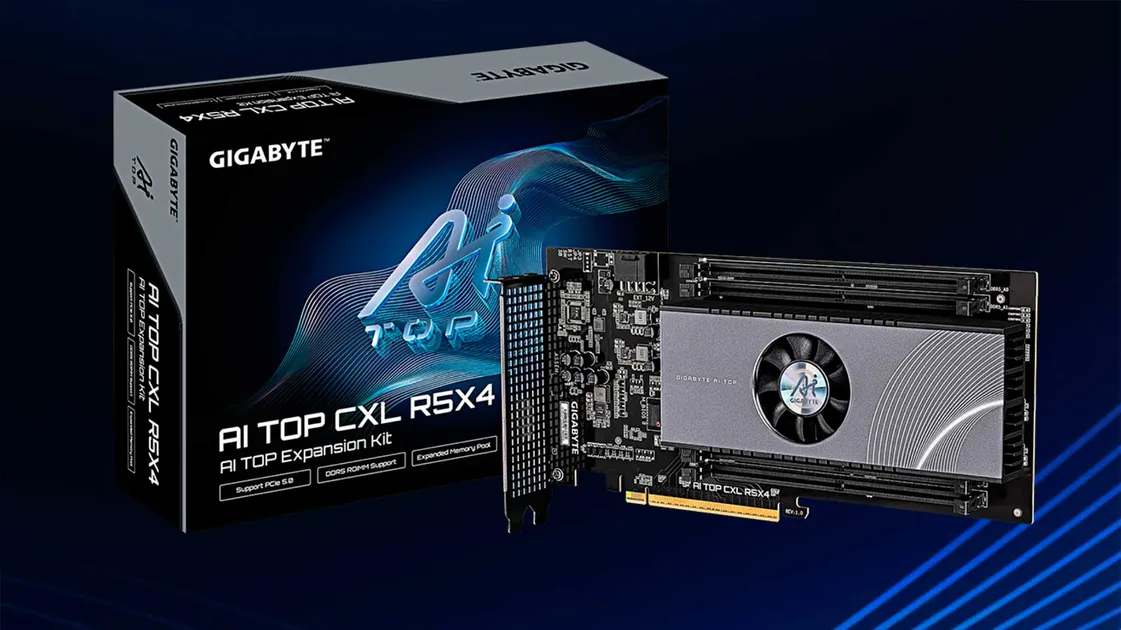 Gigabyte представила плату с DDR5 в слот PCI‑Express
