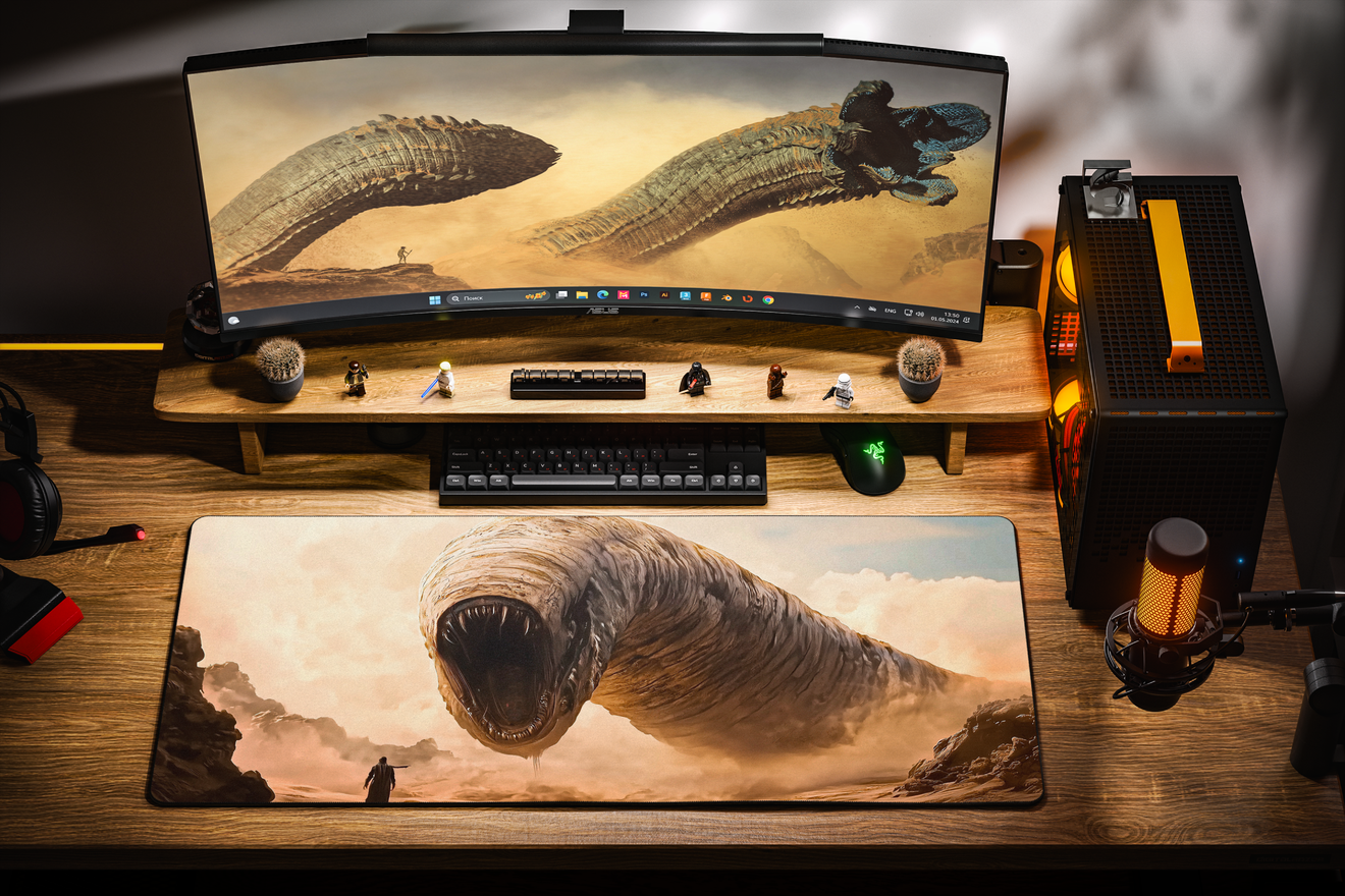 Коврик для мыши DigitalRazor Dune: Awakening Worm 90x40см, фото №2