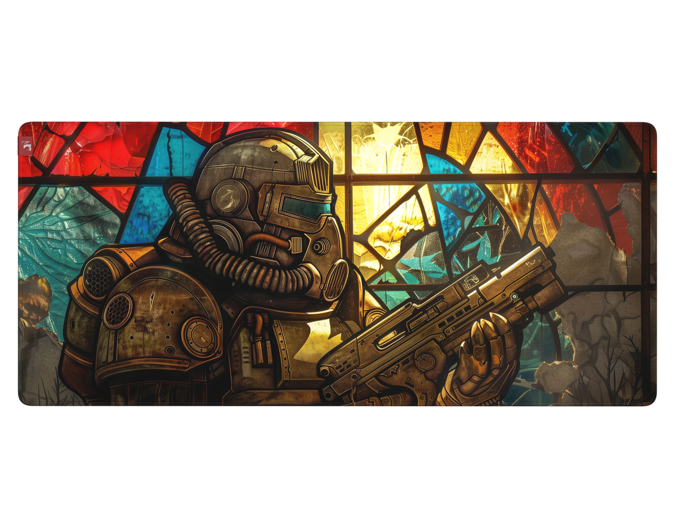 Коврик для мыши DigitalRazor Fallout Stained Glass 90x40см, фото №5
