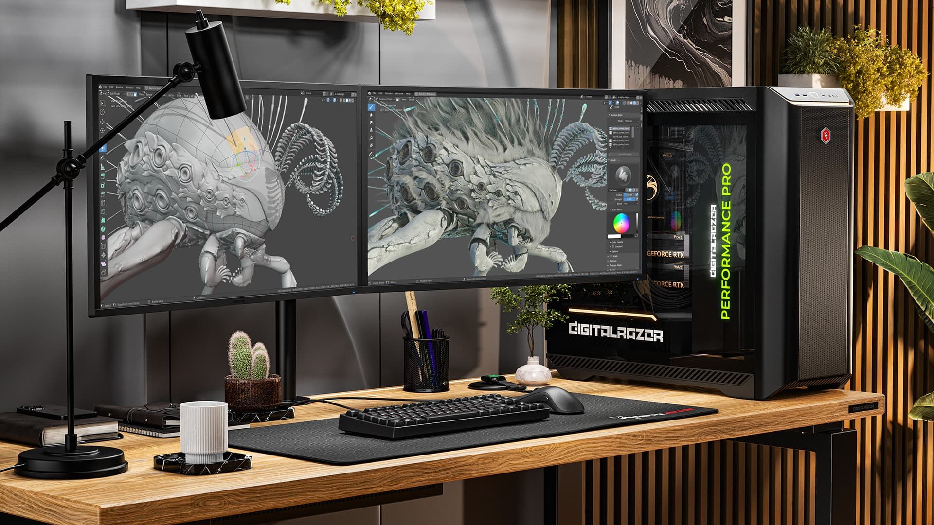 Blender на рабочей станции
