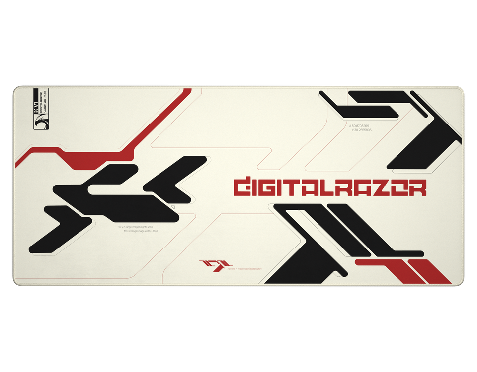 Branded White Red 90x40см