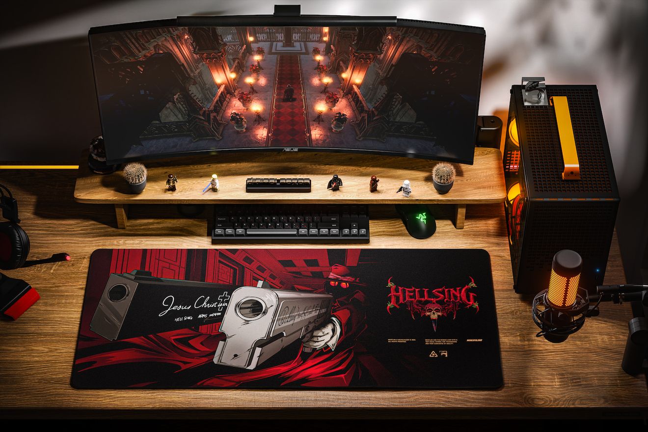 Коврик для мыши DigitalRazor DigitalRazor x NIKIFILINI - ALUCARD 90x40см, фото №2