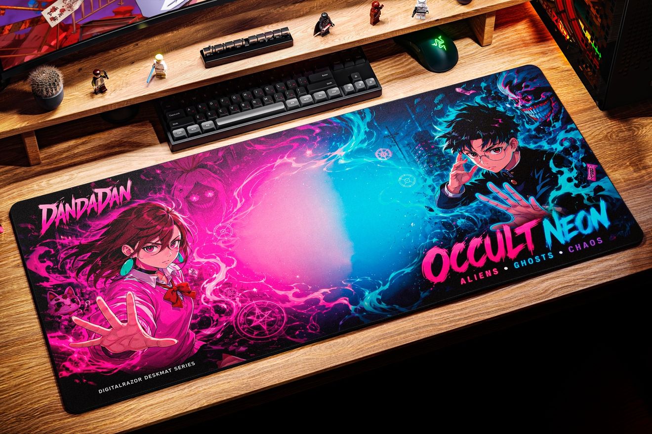 Коврик для мыши DigitalRazor DigitalRazor Dandadan Occult Neon 90х40см, фото №3