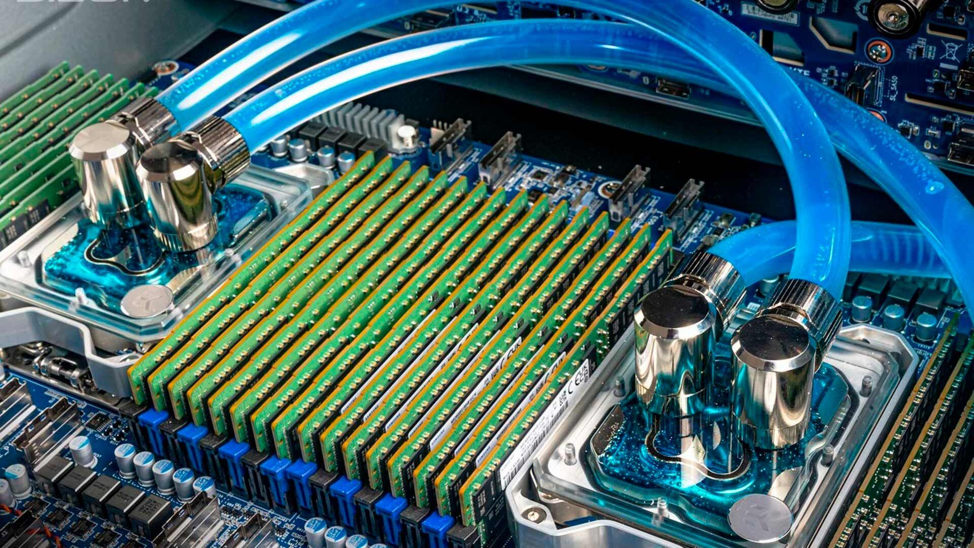 Серверная платформа с водяным охлаждением