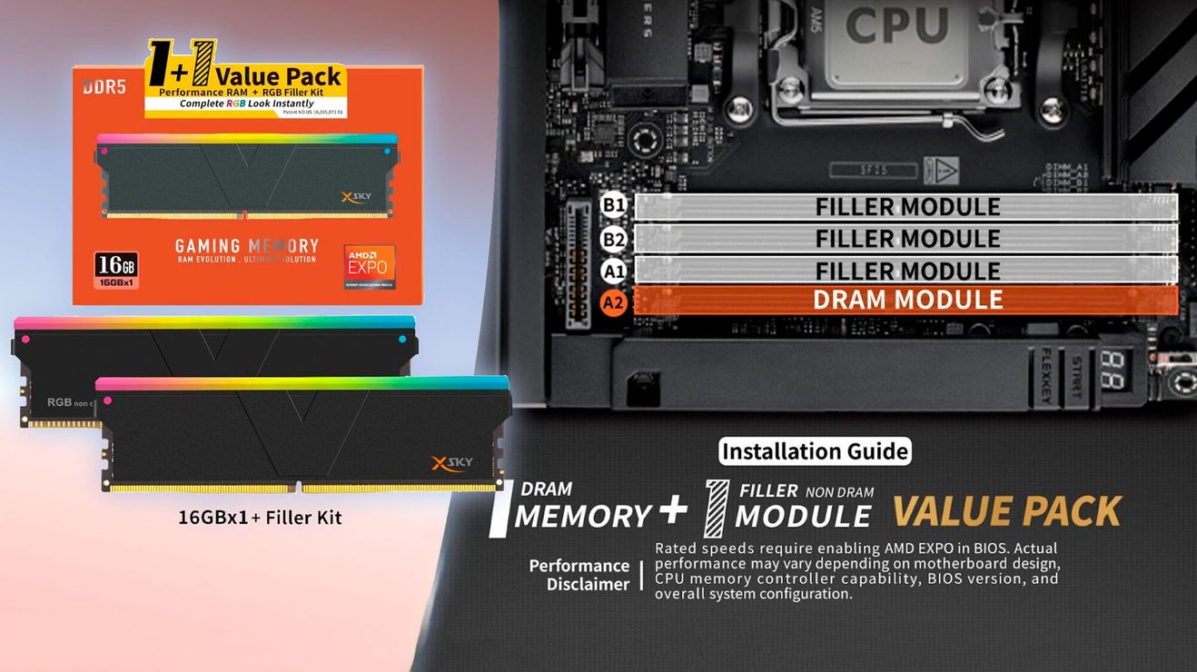 V-COLOR выпустит наборы памяти DDR5 с фальшивыми модулями