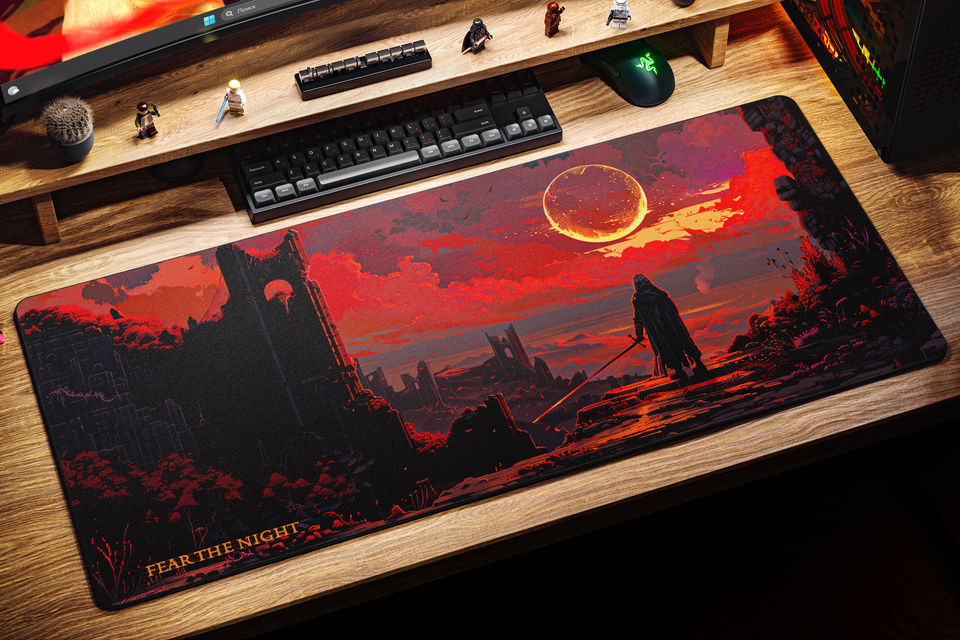 Elden Ring pixel Red 90x40см