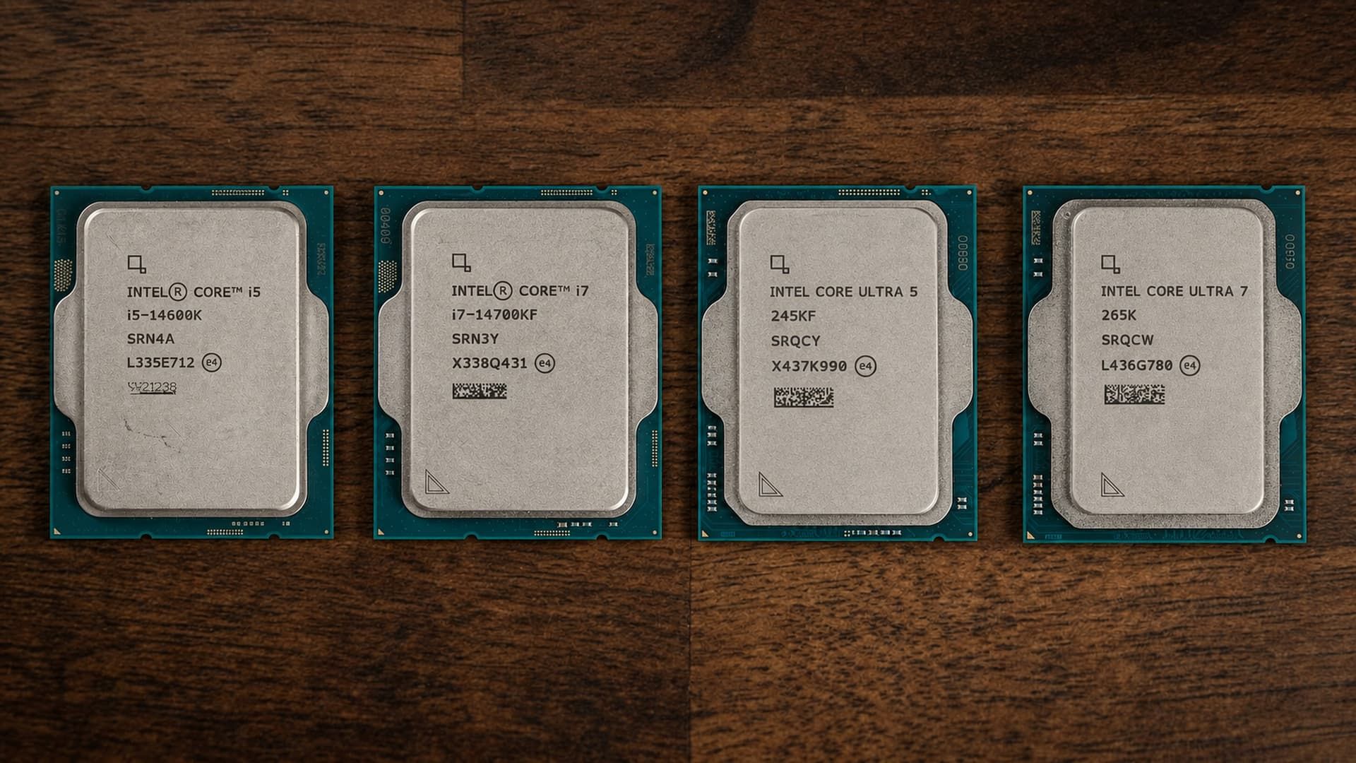 Core i5-14600K, i7 14700KF, Core Ultra 5 245KF, Ultra 7 265K