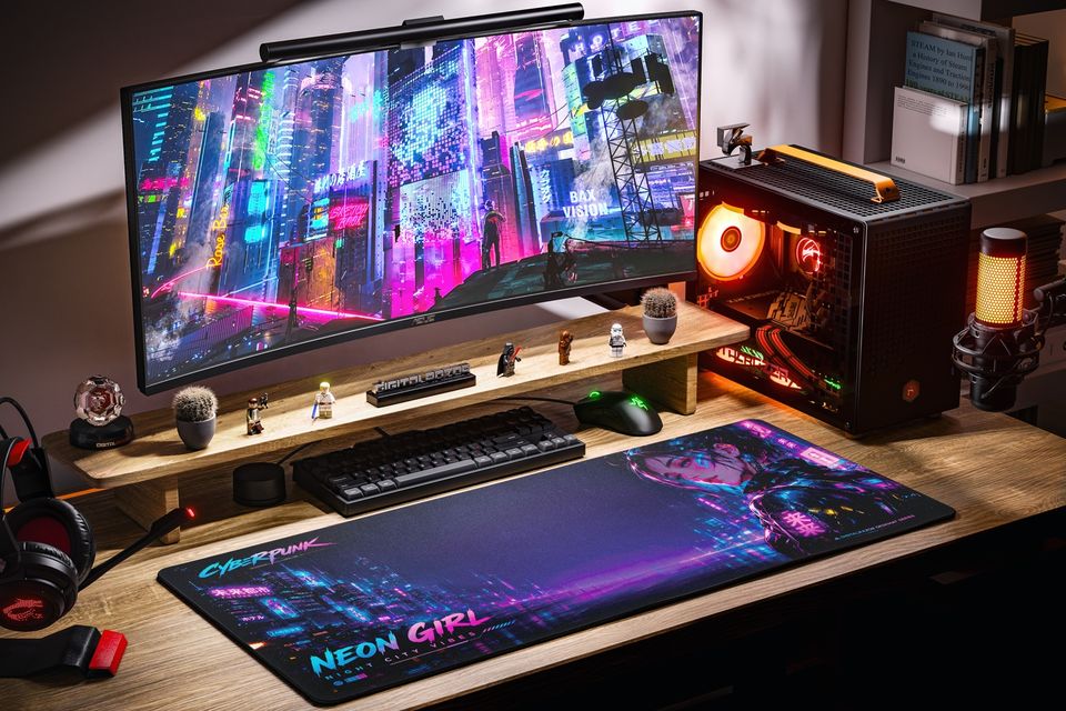 DigitalRazor Neon Girl Cyberpunk 90х40см