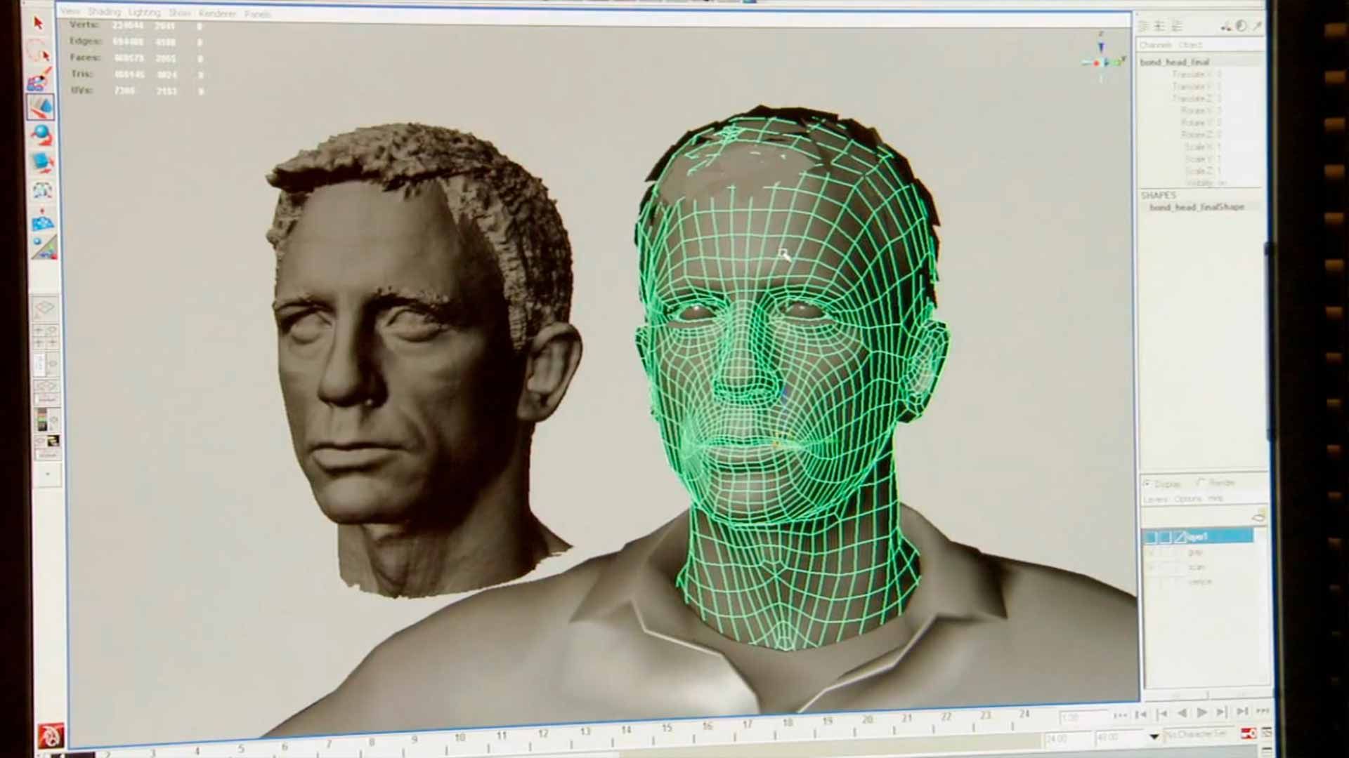 Отсканированный Дэниел Крейг для 007: Quantum of Solace